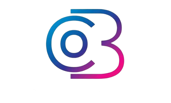 Gradient blue-to-pink B letter mark above the Omladinski centar Bugojno wordmark